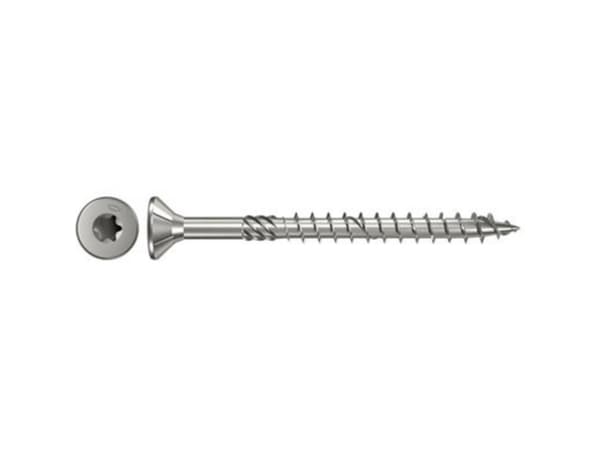 Fischer 657100, Skruv, Metall, Trä, Allmän användning, Delvis gängad, Platt huvud