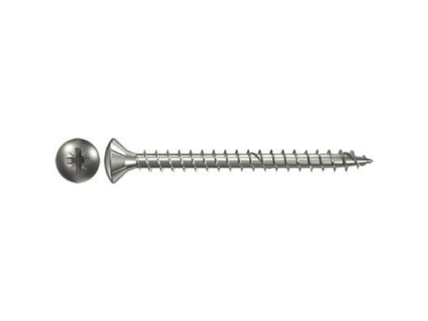 Fischer 657343 Skruvar med försänkt huvud 4 mm 50 mm tvärsnitt Pozidriv Galvaniserad 200 st