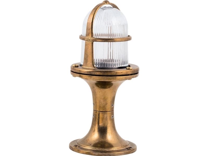 Lichterlebnisse 105863 411-25 BRASS Golvlampa utomhus E27 mässing, klar, genomskinlig