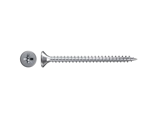Fischer 551080 Spånskivskruvar 3,5 mm 30 mm Kryssade Pozidriv Skruvar Galvaniserad 1000 st