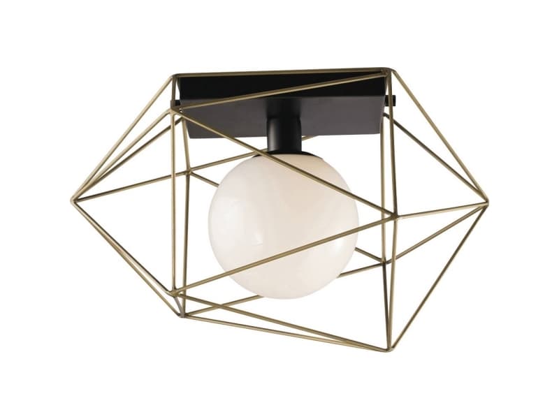 ECO-Light I-ABRAXAS-PL1 ORO ABRAXAS Taklampa E27 60 W Guld, Svart