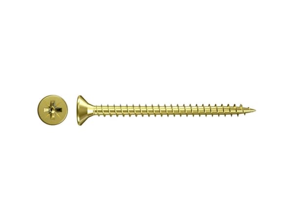 Fischer 551208 Lastulevyruuvit 5 mm 25 mm Poikkileikkaus Pozidriv Sinkitty 500 kpl