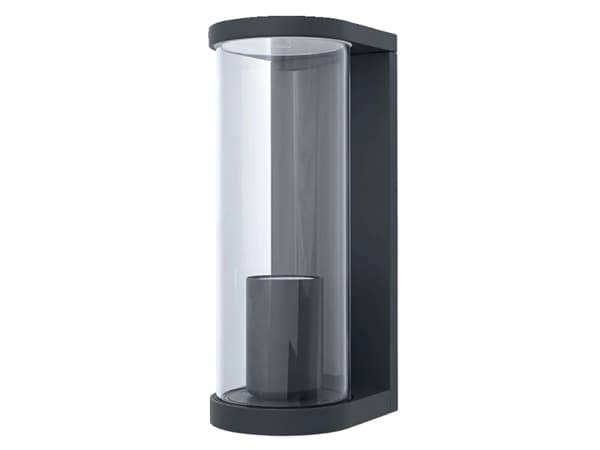 LEDVANCE ENDURA, Vegglys, Mørkegrå, Aluminium, Glass, IP44, Inngang, Fasade, I Mørkegrå