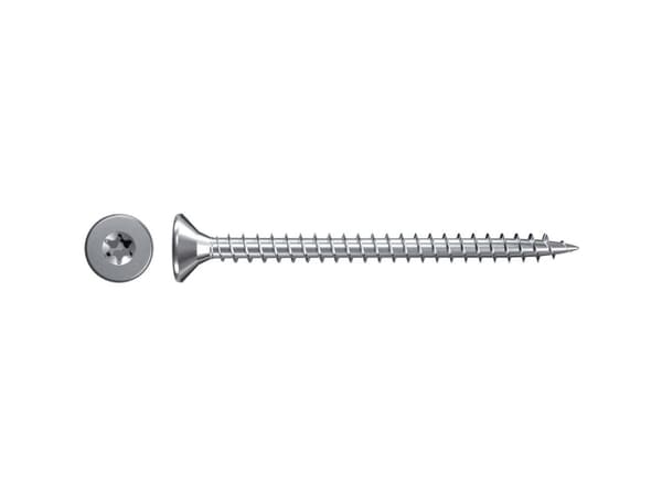 Fischer 551093 Spånplade-skrue 3.5 mm 25 mm Sekskant Galvaniseret 1000 stk