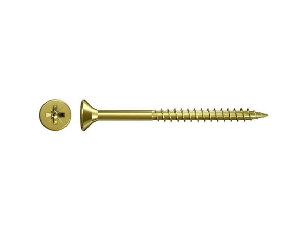 Fischer 551183 Lastulevyruuvit 5 mm 40 mm Poikkileikkaus Pozidriv Sinkitty 500 kpl