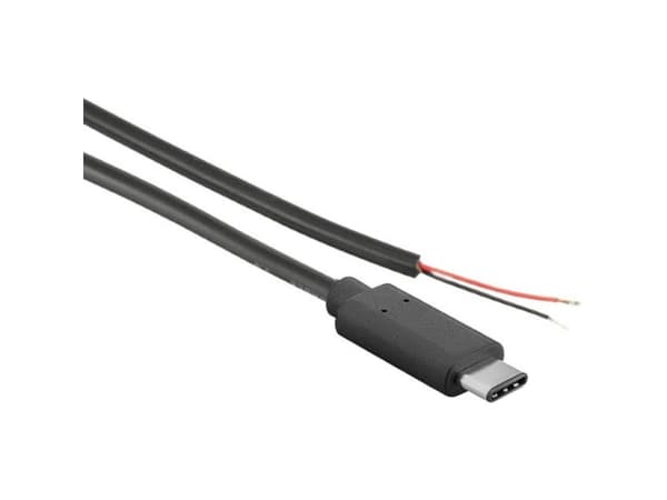 Joy-it K-1473 Strømkabel Raspberry Pi, Arduino, Banana Pi, Cubieboard [1x USB-C™ stik - 1x åben ende] 1.00 m Sort