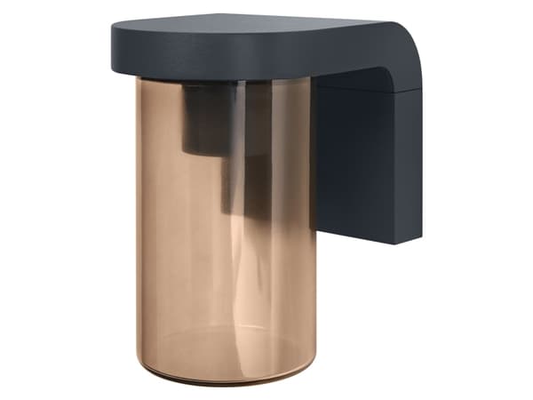 LEDVANCE ENDURA CLASSIC CASCADE, Vegglys, Grå, Aluminium, Glass, IP44, Fasade, Gangsti, Terrasse, I