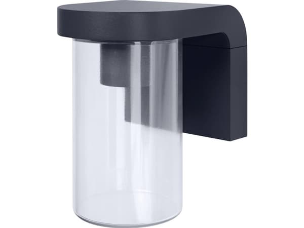 LEDVANCE ENDURA Classic Cascade, Seinävalaistus ulkotiloihin, Harmaa, Alumiini, Lasi, IP44, Julkisivu, Polku, Patio, I