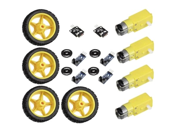Joy-it CR-1774897 Robot-bil Passer til (yhden piirilevyn tietokone) Arduino, Raspberry Pi® 1 stk