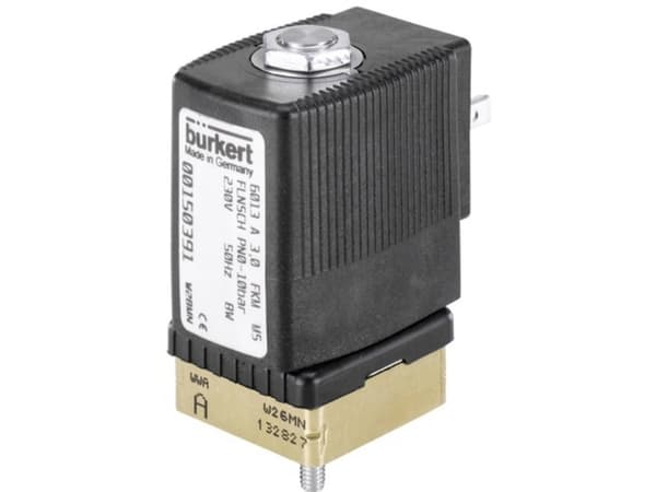 Bürkert Løfteankerventil 209268 6013 12 V Flange Nominel dimension 3 mm Direkte virkende 1 stk