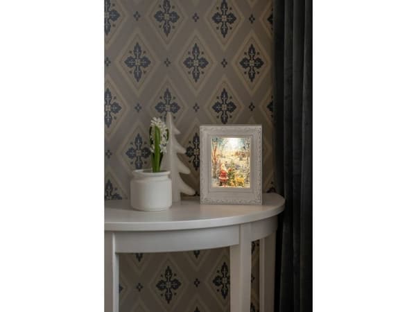 Konstsmide Water Lantern Frame Santa, Ljusdekoration, figur, Vit, Plast, Universal, IP20, 5 h