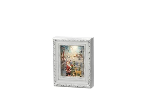Konstsmide Water Lantern Frame Santa, Dekorativ lysfigur, Hvit, Plast, Universal, IP20, 5 timer Hvit