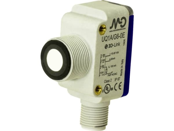 MD Micro Detectors Ultraljudssensor UQ1D/G6-0E UQ1D/G6-0E 10 - 30 V/DC 1 st