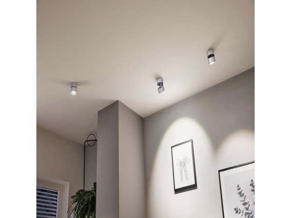 Paulmann Spircle, Overflateegnet, 1 ampuller, LED, 8 W, 3000 K, Kromfarget