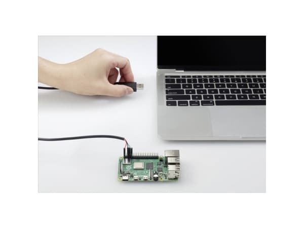 Renkforce USB/TTL Jumper Cable Raspberry Pi [1x USB 2.0 Connector A - 4x Thread Bridge Socket] 1,00 m Svart
