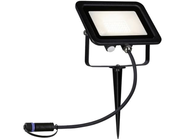 Paulmann Plug & Shine, Maavalaistus ulkokäyttöön, Musta, Alumiini, IP65, Puutarha, III