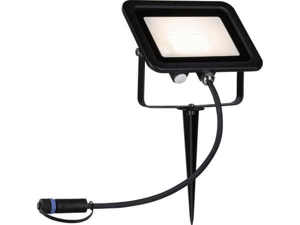 Paulmann Plug & Shine, Maavalaistus ulkokäyttöön, Musta, Alumiini, IP65, Puutarha, III