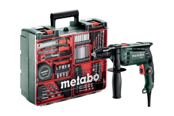 Metabo SBE 650 Set, Rett drill, Nøkkelløs, 1,3 cm, 1500 RPM, 3 cm, 1,3 cm