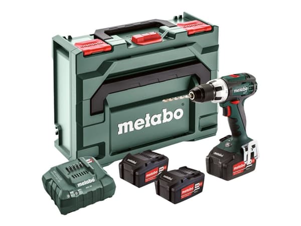 Metabo BS 18 LT SET - Drill/driver - trådløs - 2 hastigheter - nøkkelfri borhylse 13 mm - 60 N·m - 3 batterier - 18 V