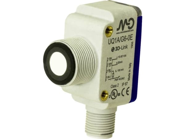 MD Micro Detectors Ultraljudssensor UQ1A/G6-0E UQ1A/G6-0E 10 - 30 V/DC 1 st
