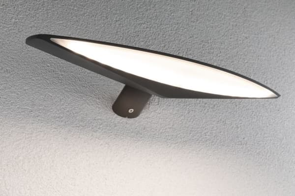 Paulmann 94339, Vegglys, Antrasitt, Plast, IP44, Fasade, III