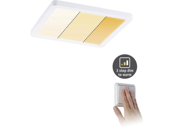 Paulmann 929.93, Glödlampan/-lamporna kan inte bytas ut, 1800 LM, IP44, Vit