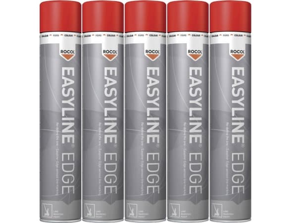 Rocol RS47002-5 Easyline® EDGE vejstribemaling Rød 5 stk 5 stk