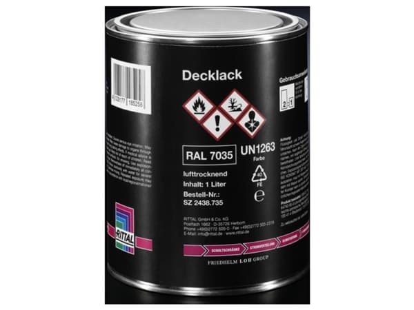 Rittal SZ 2438.735 Lacquer Can Gråvit (RAL 7035) 1 l