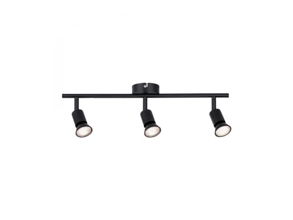 Paulmann Carolina, Overflateegnet, GU10, 3 ampuller, Sort