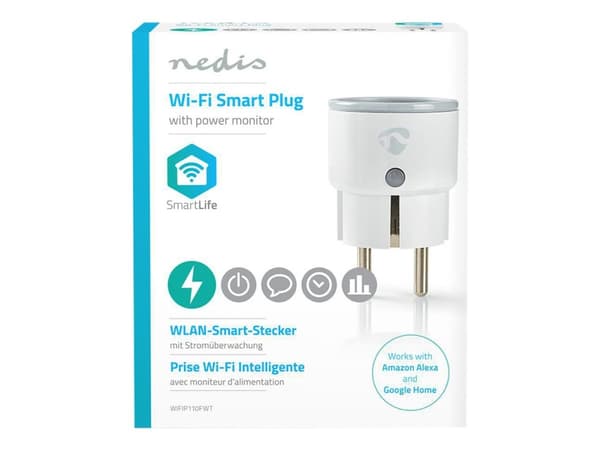 Nedis WIFIP110FWT, Langaton, Wi-Fi, 2,4 - 2,4835 GHz, Sisätila, Valkoinen, 2500 W