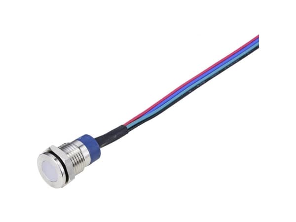 TRU COMPONENTS Merkkivalo RGB 12 V, 24 V 1 kpl 1 kpl