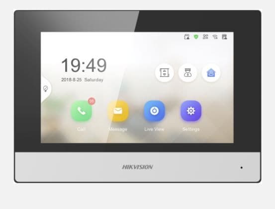 Hikvision DS-KH6320-TE1 - Videointerntelefonssystem - kablet (LAN 10/100) - 7" LCD