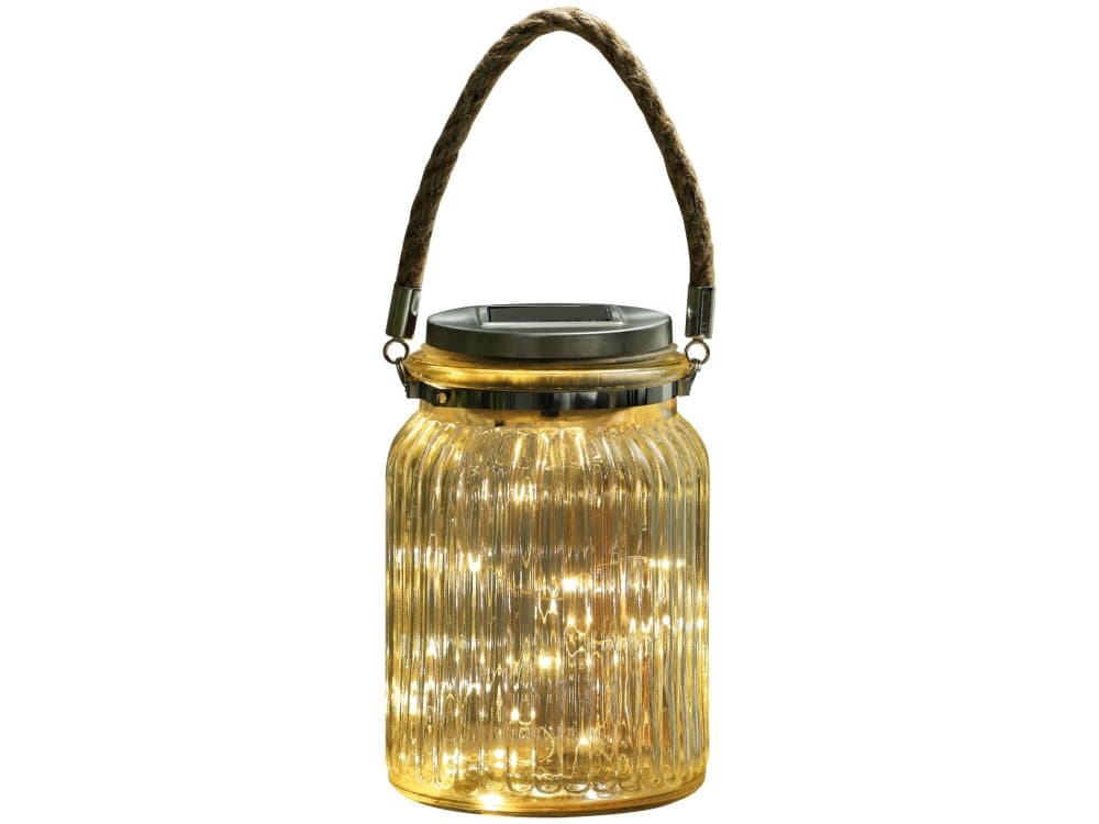 Activejet AJE-BERGENIA, Hängande belysning för utomhusbruk, Brun, Silver, Glas, IP44, Entré, Trädgård, Terass, Gul