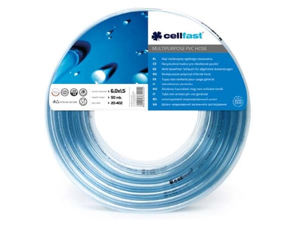 Cellfast uforsterket generell slange 4mm x 50m (20-400)
