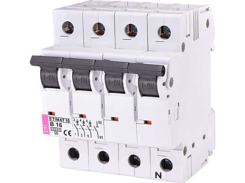 Eti Polam ETI - field Countercurrent switch 3P+N B 16A 10 kA AC ETIMAT10 (02126716)