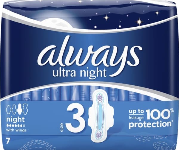 Always Ultra Night sanitetsbind 7 stk.