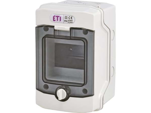 PV 1x4 modulær bryteroverflate /transparent/ UV 1500V DC IP65 ECH-4G DIDO 001101060