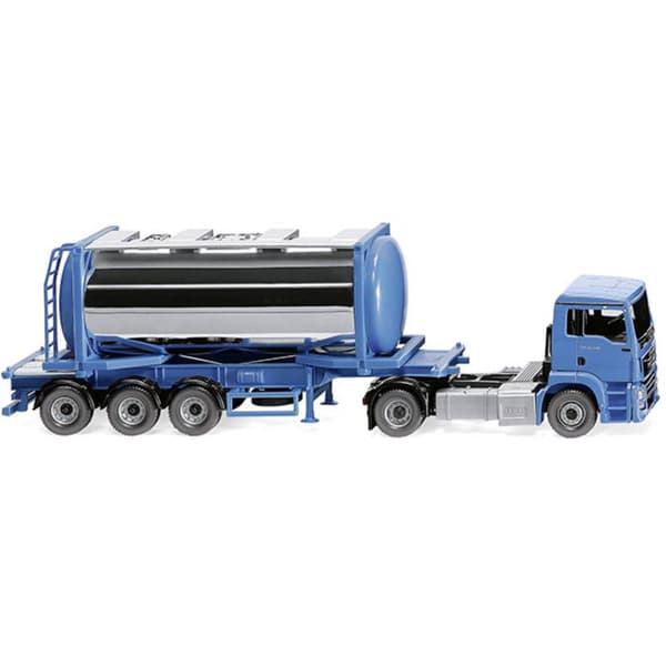 Wiking 053605 H0 Byggmodell Lastbil MAN TGS tankcontainer-telexpeller Swap