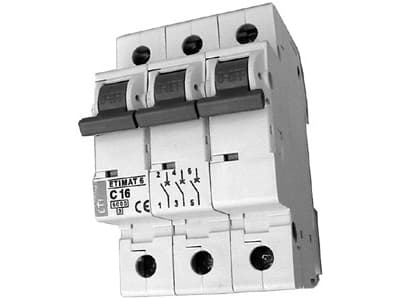 Eti-Polam Miniatyrbrytare ETIMAT10 3P C 63A 6kA - 002135722