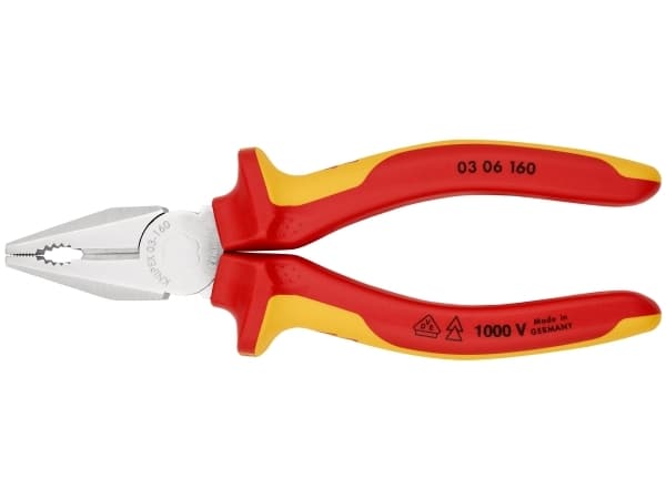 Knipex 03 06 160 VDE Kombinasjonstang 160 mm DIN ISO 5746, DIN EN 60900