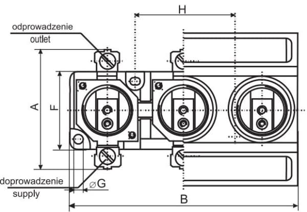 Sikringsuttak for skinne 3P E27 DII 25A 500V EZN 25/3 002322025