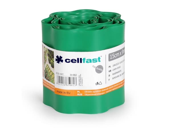 Cellfast kantlist för trädgård grön 15cm x 9m (30-002)