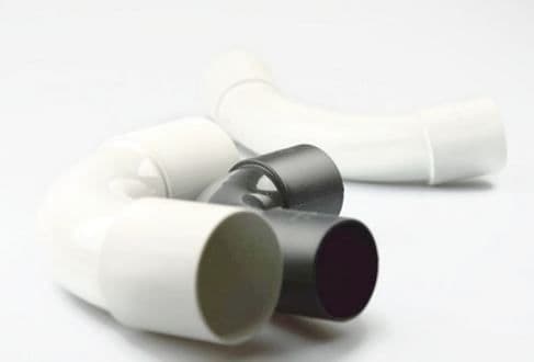 ELEKTROPLAST Stiv PVC-albue ZK 37 hvit (09.40)