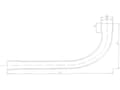 Miniatyrbilde 1 av 4: ELEKTROPLAST Stiv PVC-albue ZK 37 hvit (09.40)