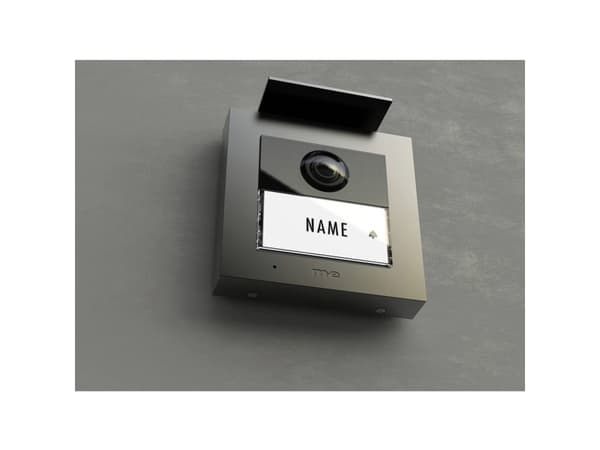 m-e modern-electronics VDV-2010 S video dør intercom system kablet, RFID utendørs enhet sølv (41264)
