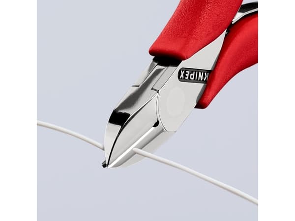 Knipex 77 11 115, Diagonal tang, Stål, Plast, Rød, 115 mm, 70 g