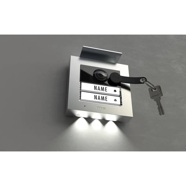 m-e modern-electronics VDV-2020 S Video-porttelefon Sladd, RFID Utomhusenhet Silver
