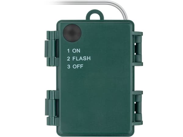 Goobay 57944, Fe lys, Grønn, Sølv, Metall, Polyvinylklorid (PVC), IP44, 50 ampuller, LED