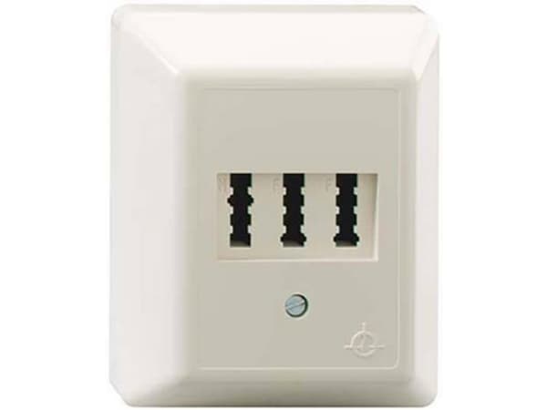 Rutenbeck AMS 1/2 NFF Ap, TAE, -5 - 50 °C, Valkoinen, Polyoksimeteeni (POM), IP20, 125 V