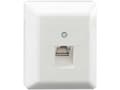 Pikkukuva 2 / 2: Rutenbeck 13411501, RJ-45, 6a, Valkoinen, 65 mm, 26 mm, 8 cm
